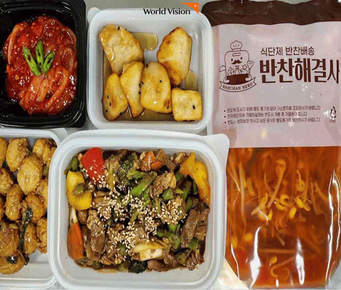 아이들의 끼니를 챙겨주는 반찬 배달